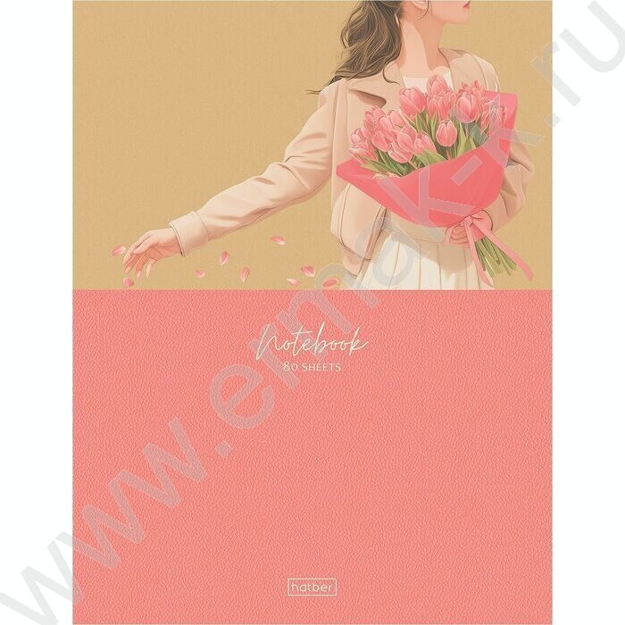 Бизнес-блокнот  80л А5 5-цв.блок "Весенняя романтика" NEW | Фото 1