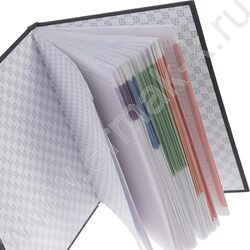 Бизнес-блокнот  80л А5 5-цв.блок/тв.обл /3D фольга /мат. лам. "Золотые страницы" NEW | Фото 3