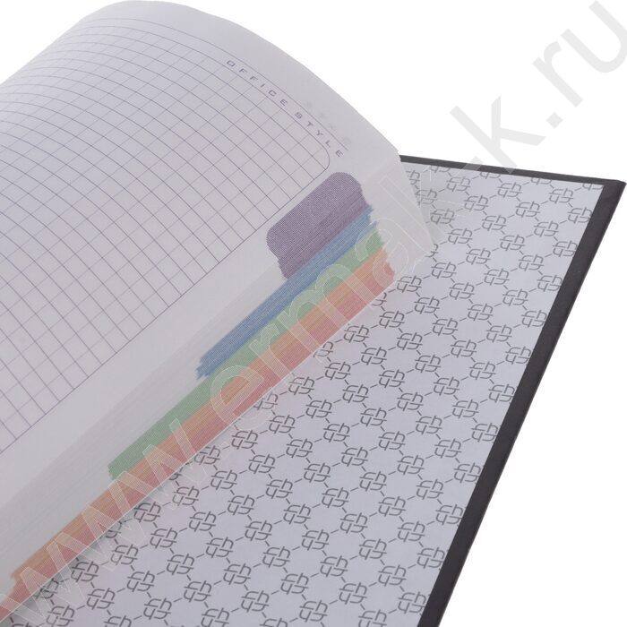 Бизнес-блокнот  80л А5 5-цв.блок/тв.обл /3D фольга /мат. лам. "Золотые страницы" NEW | Фото 4
