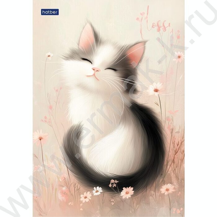 Блокнот  40л А5 "Flossy" /отрывная склейка, мат.ламинация,клетка NEW | Фото 1