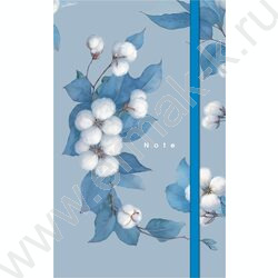 Зап. книжка  80-50л А6 спираль/тв.обл. /с клапаном на резинке "Нежнее нежного" NEW | Фото 1