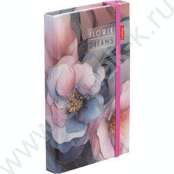 Зап. книжка  80-50л А6 спираль/тв.обл. /с клапаном на резинке "Flower dreams" NEW | Фото 2