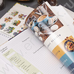 Книга д/записи кулинарных рецептов  80л А4 4 цв.разделит.на спирали "Кулинарные наслаждения" с н NEW | Фото 7