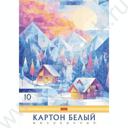 Картон белый А3 10л "Морозное утро" мелованый NEW | Фото 1