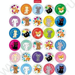 Набор наклеек А6 Оценки и поощрения_Зверушки 4л/115шт NEW | Фото 4