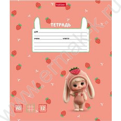 Тетрадь  12л клетка "Berri-Фрутоняшки" /тиснение/ 5видов NEW | Фото 2