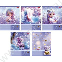 Тетрадь  12л клетка "Лилу" 5видов NEW | Фото 1