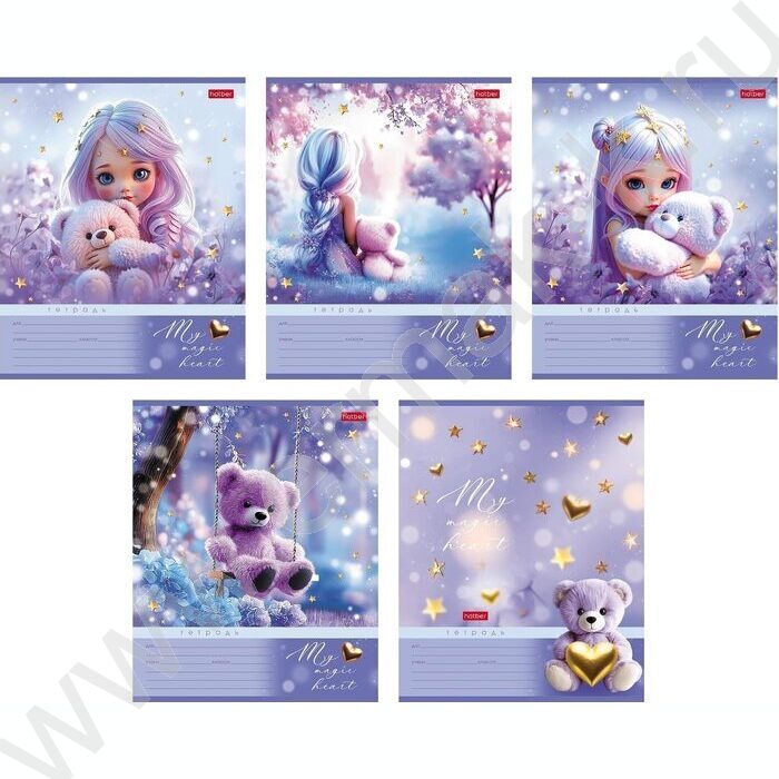 Тетрадь  12л клетка "Лилу" 5видов NEW | Фото 1