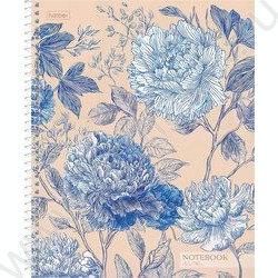 Тетрадь  96л клетка/спираль "Королевские пионы" /мат.лам/ ассорти NEW | Фото 3