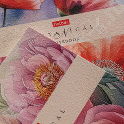 Тетрадь  96л клетка/спираль/перфорация на отрыв/многоцветный срез "Ботаника" /ламинация Soft-tou NEW | Фото 6