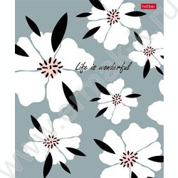 Тетрадь  96л клетка "Музыка цветов" /тиснение/ 5видов NEW | Фото 2