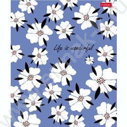 Тетрадь  96л клетка "Музыка цветов" /тиснение/ 5видов NEW | Фото 4