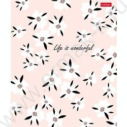 Тетрадь  96л клетка "Музыка цветов" /тиснение/ 5видов NEW | Фото 5