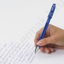 Ручка шар 0,7мм, линия письма 0,35мм, "Manager OBP-10" синяя /с грипом | Фото 8