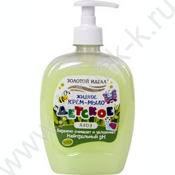 Мыло-крем жидкое детское"Алоэ"  500мл с дозатором NEW | Фото 1