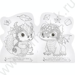 Раскраска А4 Чудесные дракончики NEW | Фото 2