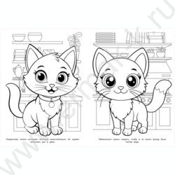 Раскраска А4 Котики NEW | Фото 3
