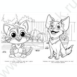 Раскраска А4 Котики NEW | Фото 4