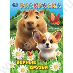 Раскраска А4 Верные друзья NEW | Фото 1