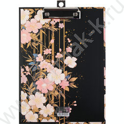 Клипборд А4 мат.ламин. с зажимом Цветочная фантазия NEW | Фото 1