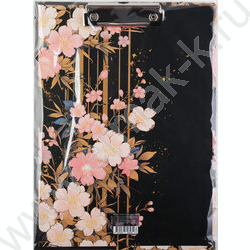 Клипборд А4 мат.ламин. с зажимом Цветочная фантазия NEW | Фото 4