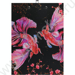 Клипборд А4 мат.ламин. с зажимом Рыбки NEW | Фото 2