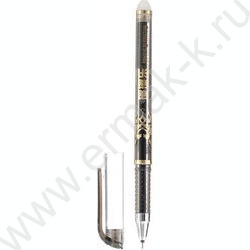 Ручка гелевая со стираемыми чернилами черная 0,38мм Classic/тонированный чёрный корпус, с рисунк NEW | Фото 1