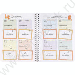 Личный дневник д/девочек А5 40л "Кот из коробки" спираль NEW | Фото 4