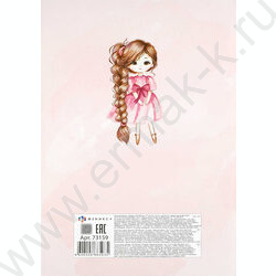 Бумага цв. двухсторонняя мелов.А4 16л/ 8цв Девочка с косой NEW | Фото 9