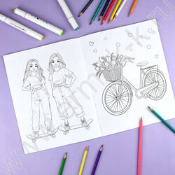 Раскраска 215*280 Для девочек с наклейками NEW | Фото 6