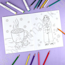 Раскраска 215*280 Для девочек с наклейками NEW | Фото 8