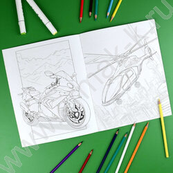 Раскраска 215*280 Для мальчиков с наклейками NEW | Фото 5