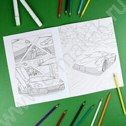 Раскраска 215*280 Для мальчиков с наклейками NEW | Фото 6