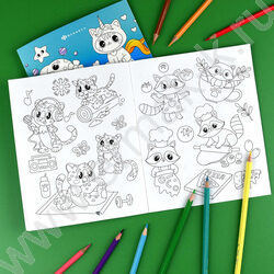Раскраска 165*205 Весёлые рисунки.Милые зверушки NEW | Фото 5