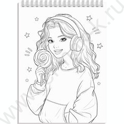 Раскраска 150*210 Скетч-раскраска.Классные девчонки NEW | Фото 2