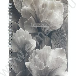 Тетрадь  80л клетка/спираль/пластик.обл. "Лепестки" NEW | Фото 1