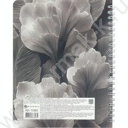 Тетрадь  80л клетка/спираль/пластик.обл. "Лепестки" NEW | Фото 7