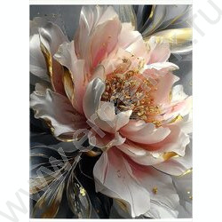 Тетрадь  80л А4 клетка/перевертыш "Пионы с золотом" NEW | Фото 2