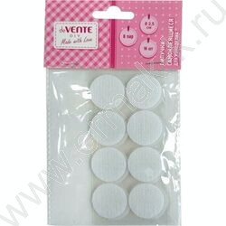 Липучки самоклеящиеся д/рукоделия "DIY" диаметр 2,5 см, 16шт, 8 пары /блистер NEW | Фото 1