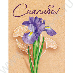 Бирка 61*79мм "Спасибо" NEW | Фото 1