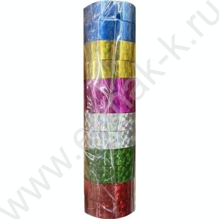Клейкая лента декоративная 1,2*3 Голографическая /цвет ассорти, микс дизайнов NEW | Фото 1