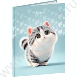 Дневник 1-4кл. /тв.обл./глянец "Милый котик-8" NEW | Фото 1