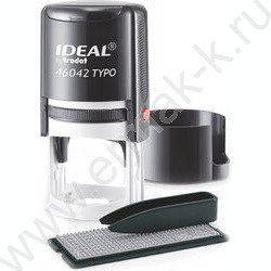 Печать самонаборная автомат d=42мм 1,5круга текста,пластик синяя NEW | Фото 1