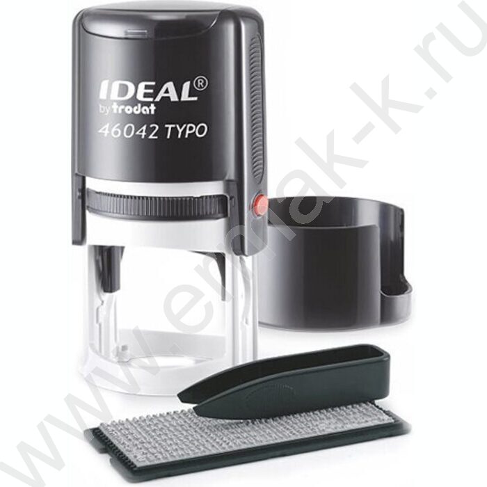 Печать самонаборная автомат d=42мм 1,5круга текста,пластик синяя NEW | Фото 1