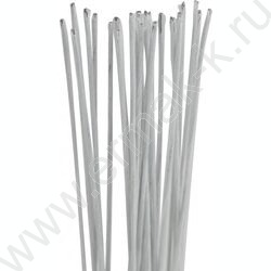 Проволока флористическая белая D0.55мм*40см 30шт, в бумажной оплётке NEW | Фото 2