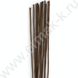 Проволока флористическая коричневая D1,2мм*40см 12шт, в бумажной оплётке NEW | Фото 2