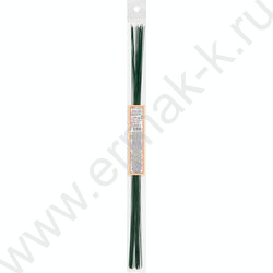 Проволока флористическая зеленая D0.55мм*40см 30шт, лакированная NEW | Фото 3