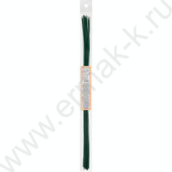 Проволока флористическая зеленая D0.7мм*40см 30шт, лакированная NEW | Фото 3