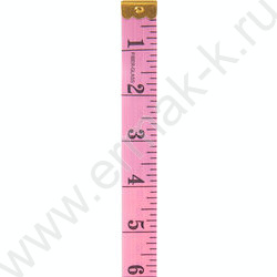 Сантиметр 200см*2 см розовый/черный блистер NEW | Фото 3