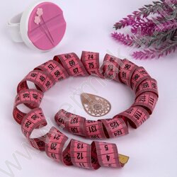 Сантиметр 200см*2 см розовый/черный блистер NEW | Фото 7